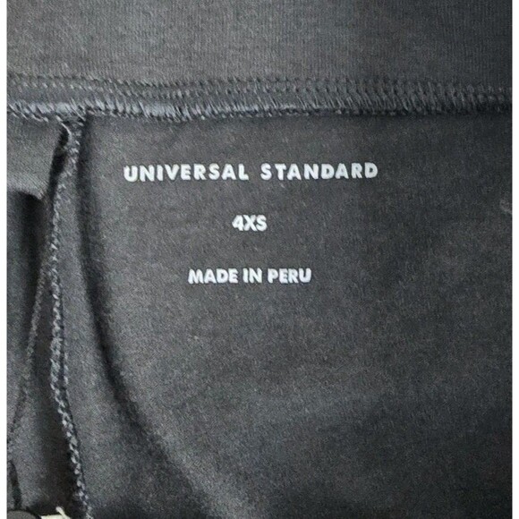 Universal Standard Roya Cropped Leggings Black Sand 4XS Cotton Modal Stretch - Picture 5 of 11